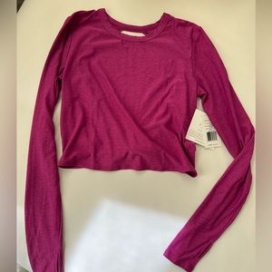 Beyond Yoga Long Sleeve Tee - Berry